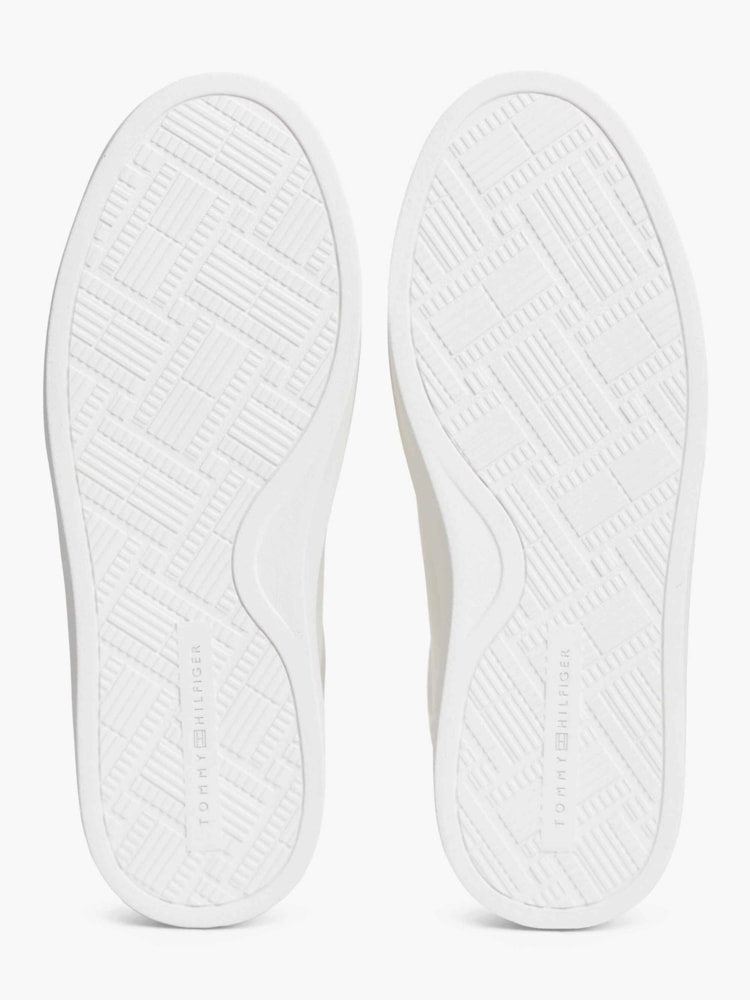 Tênis Cupsole em Couro Pebble Grain