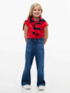 Top Manga Curta Essential Slim com Babado