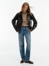 Top Slim sem Manga Listrado Gola C