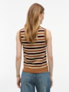 Top Slim sem Manga Listrado Gola C