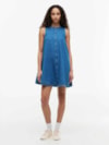 Vestido Evasê Chambray