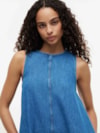 Vestido Evasê Chambray