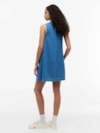 Vestido Evasê Chambray