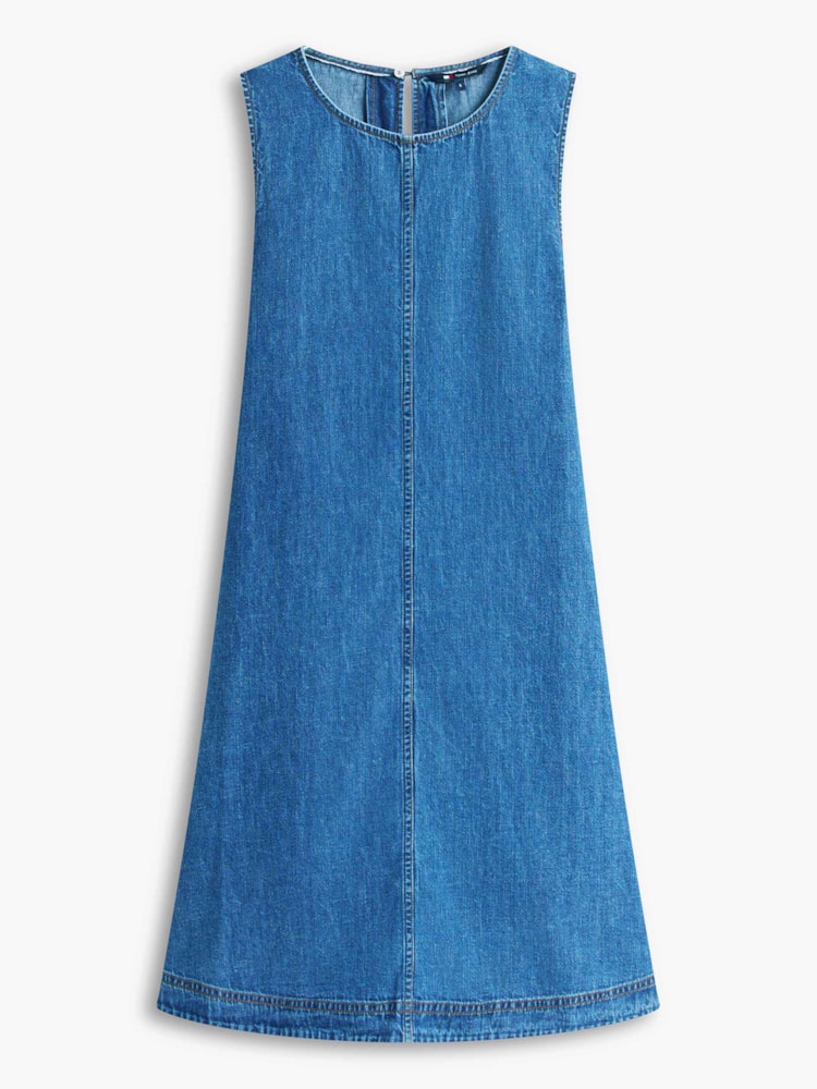 Vestido Evasê Chambray