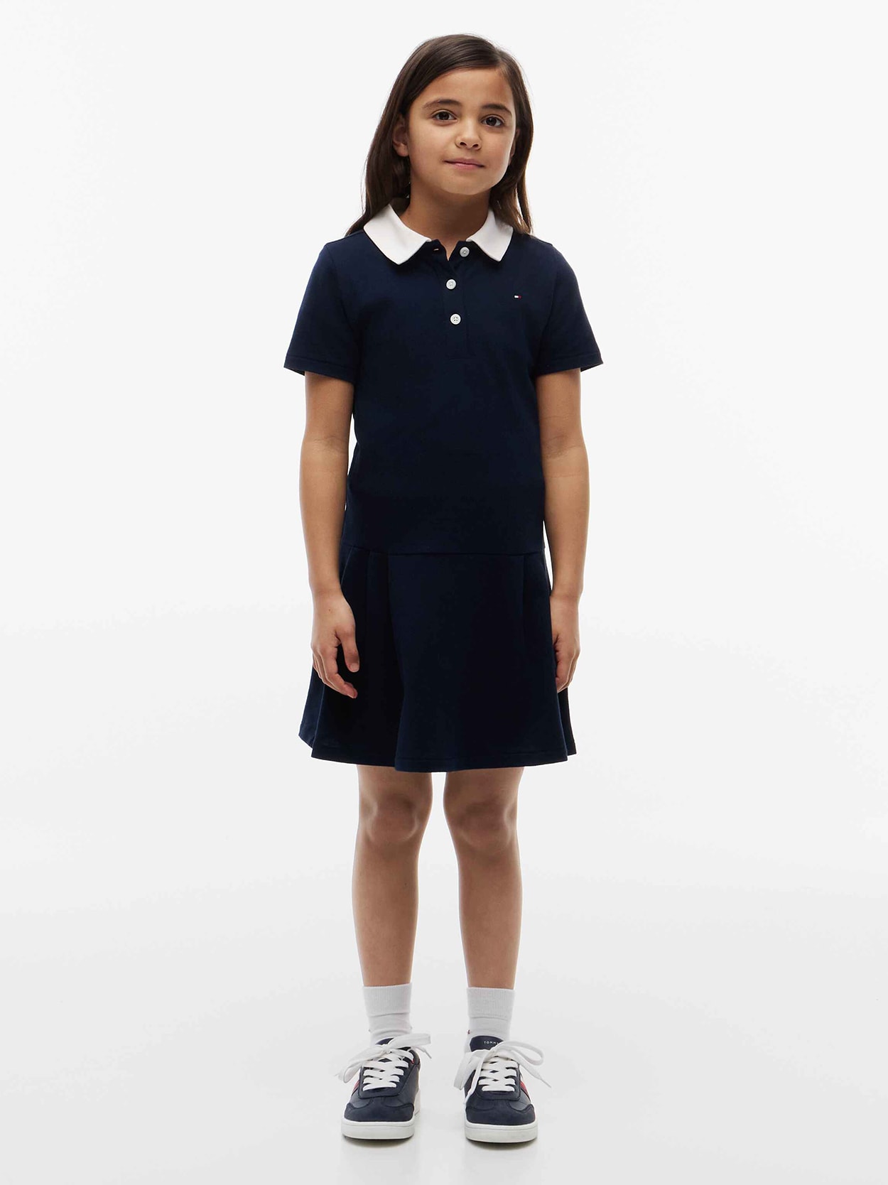 Vestido Infantil Polo Plissado