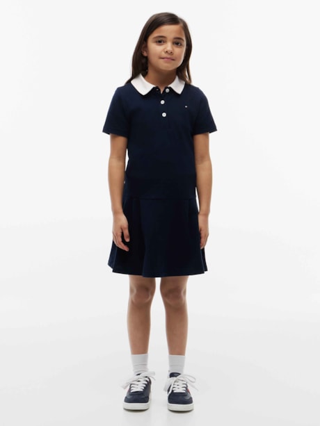 Vestido Infantil Polo Plissado