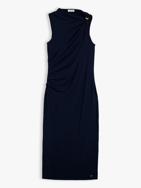 Vestido Jersey com Ferragem Metálica