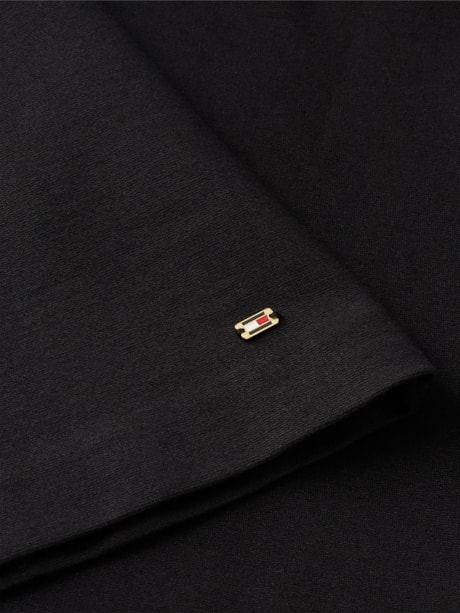 Vestido Ponte Dourado Botão